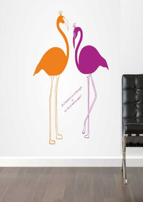 72% OFF on Ritzy Flimmingo Couples Living Room Wall Decal Sticker