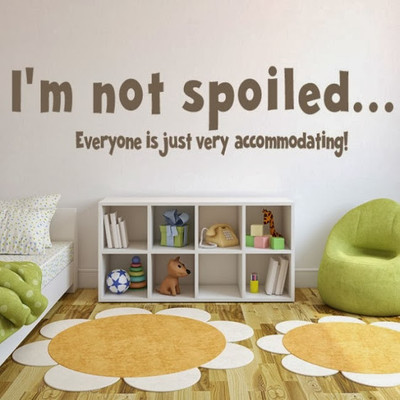 62% OFF on DeStudio DeStudio I'm Not Spoiled Wall Stickers Size MEDIUM WALL STICKER Sticker