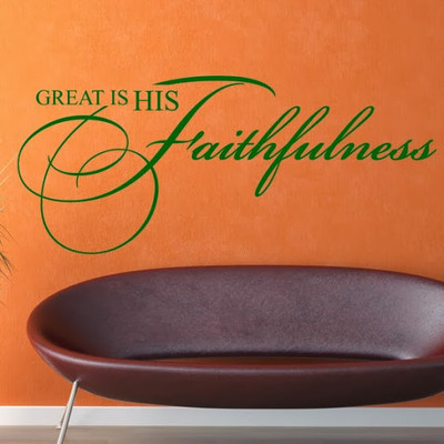 50% OFF on DeStudio DeStudio Great Is His Faithfulness One Wall Stickers Size GIANT WALL STICKER Sticker