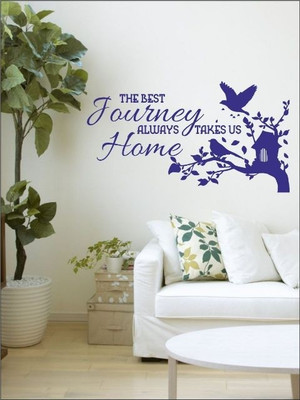 84% OFF on Wall1ders The Best Journey PVC Vinyl Sticker Sticker Pack of 1