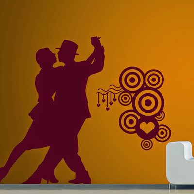 50% OFF on DeStudio DeStudio Dancing Couple Two Wall Stickers Size GIANT WALL STICKER Sticker