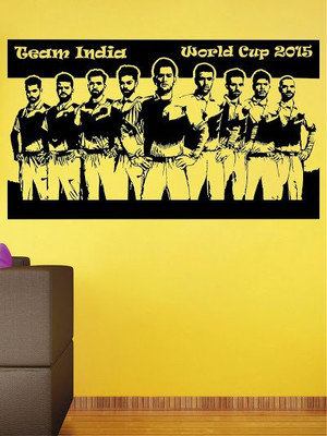80% OFF on Wall1ders Team India PVC Vinyl Sticker Sticker Pack of 1