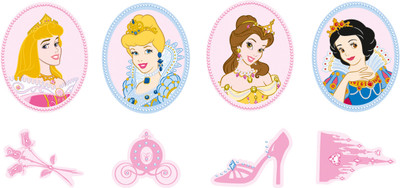 40% OFF on Decofun Princess 24 Mini Foam Element - 23812 Wall Sticker