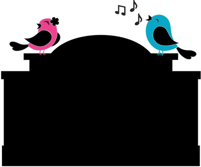 25% OFF on Chipakk Lovebirds 01 Chalkboard Decal Pigmented Polyvinyl Sticker