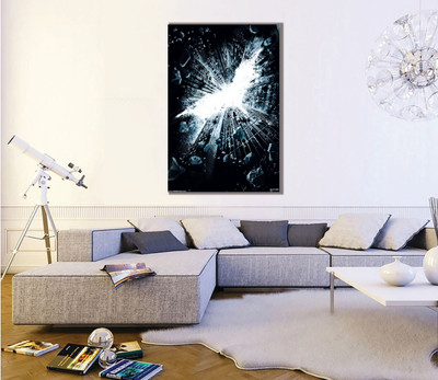 25% OFF on Posterboy Batman - Dark Knight Rises Logo Peel and Stick Wall Decal Vinyl Sticker Pack of 1