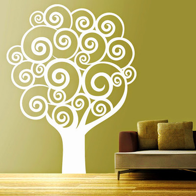50% OFF on DeStudio DeStudio Swirl Tree Floral One Wall Stickers Size GIANT WALL STICKER Sticker
