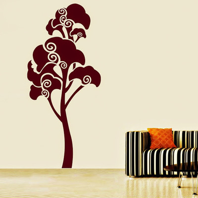 87% OFF on DeStudio DeStudio Swirl Tree Two Wall Stickers Size TINY WALL STICKER Sticker