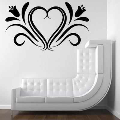 79% OFF on D��cor Kafe Decal Style Heart Floral Wall Sticker Small Size-26*15 Inch Wall Sticker Sticker Pack of 1 79% OFF on D��cor Kafe Decal Style Heart Floral Wall Sticker Small Size-26*15 Inch Wall Sticker Sticker Pack of 1