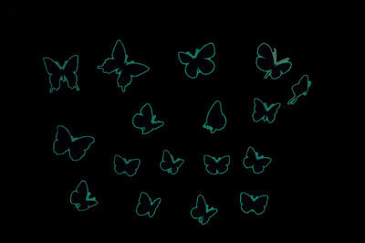 16% OFF on WOW Wall sticker New Colorful Glowing Butterfly Kids Wall Y0024 PVC Removable Sticker