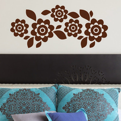 DeStudio Floral Decor Flowers Border Mural Decal Wall Sticker Sticker DeStudio Floral Decor Flowers Border Mural Decal Wall Sticker Sticker