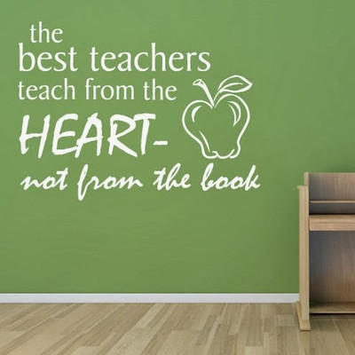 50% OFF on DeStudio DeStudio The Best Teachers Teach From The Heart Wall Stickers Size GIANT WALL STICKER Sticker
