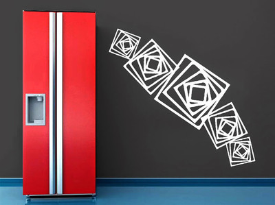 87% OFF on DeStudio DeStudio Square Illusion One Wall Stickers Size TINY WALL STICKER Sticker