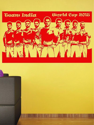 84% OFF on Wall1ders Team India PVC Vinyl Sticker Sticker Pack of 1