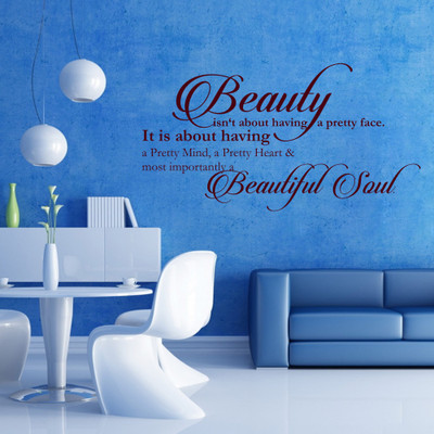 40% OFF on Creative Width Decor Beautiful Soul Vinyl Sticker Sticker Pack of 1