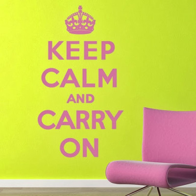 40% OFF on DeStudio Keep Calm And Carry On Size Tiny Wall Sticker