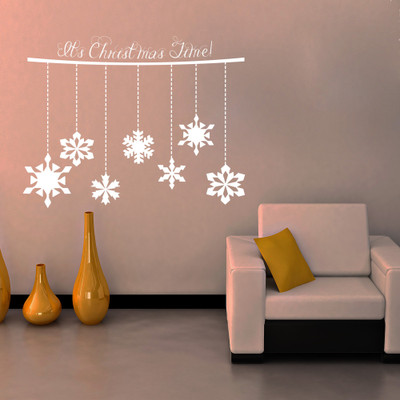 40% OFF on Creative Width Decor Christmas Time Vinyl Sticker Sticker Pack of 1