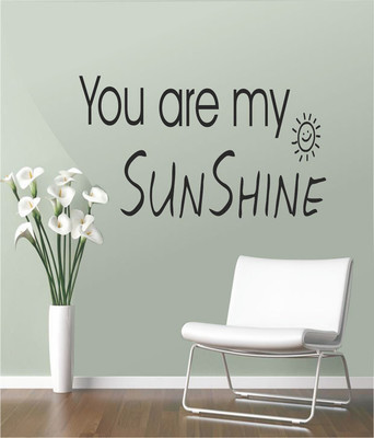 50% OFF on Ritzy You Are My Sunshine Living Room Wall Quotes Wall Decal Sticker