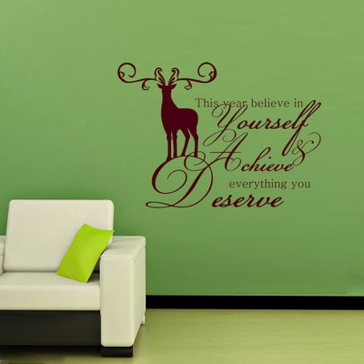 30% OFF on Creative Width Decor Achieve What You Deserve Vinyl Sticker Sticker Pack of 1