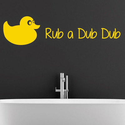 50% OFF on DeStudio Rub A Dub Dub Duck One Wall Sticker Sticker