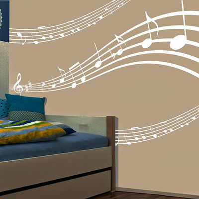 50% OFF on DeStudio DeStudio Musical Strings One Wall Stickers Size MEGA WALL STICKER Sticker