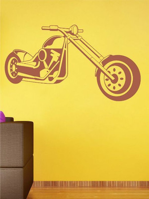 82% OFF on Wall1ders Chopper Bike PVC Vinyl Sticker Sticker Pack of 1