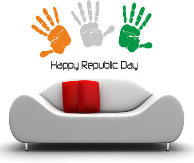 78% OFF on DeStudio Hand Prints Size 150 X 60 Cms Wall Sticker Sticker