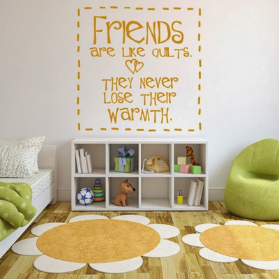 44% OFF on DeStudio Friends Are Like Quilts Size Tiny Wall Sticker