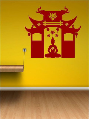 80% OFF on Wall1ders Temple Buddha Sticker Sticker Pack of 1