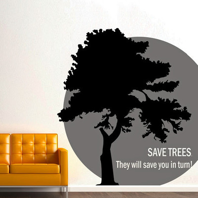 87% OFF on DeStudio Save Tree Quote Size Tiny Wall Sticker 87% OFF on DeStudio Save Tree Quote Size Tiny Wall Sticker
