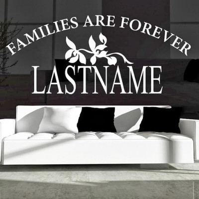 68% OFF on DeStudio DeStudio Families Are Forever Personalised One Wall Stickers Size SMALL WALL STICKER Sticker