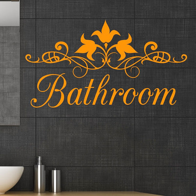50% OFF on DeStudio Interior Floral Two Color Orange Size 135 X 60 Cms Wall Sticker