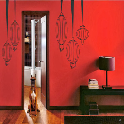69% OFF on DeStudio Paper Lamps Color Black Size 105cms X 60 Cms Wall Sticker
