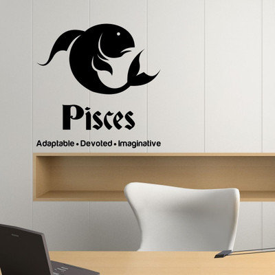 Chipakk Pisces Zodiac Decal - Black-M Pigmented Polyvinyl Films Imported Sticker Chipakk Pisces Zodiac Decal - Black-M Pigmented Polyvinyl Films Imported Sticker