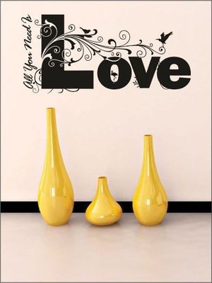 80% OFF on Wall1ders Need Is Love PVC Vinyl Sticker Sticker Pack of 1
