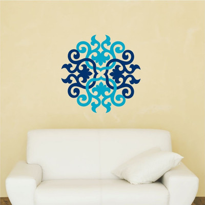 Chipakk Delicate Motif 3- Blue Medium Pigmented Polyvinyl Films Imported Sticker