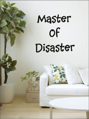 82% OFF on Wall1ders Master Of Disaster PVC Vinyl Sticker Sticker Pack of 1