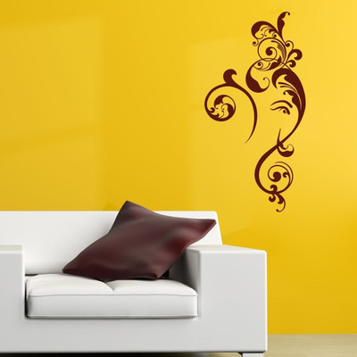 25% OFF on Chipakk Motif Ganesha Brown Decal Pigmented Polyvinyl Sticker