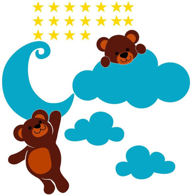 Chipakk Bears and Stars Decal Pigmented Polyvinyl Sticker Chipakk Bears and Stars Decal Pigmented Polyvinyl Sticker