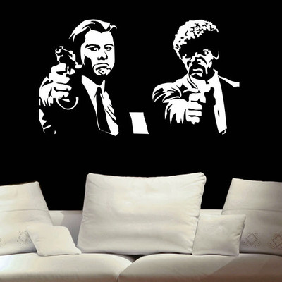50% OFF on DeStudio Pulp Fiction Movie Film Color White Size 150 X 60 Cms Wall Sticker