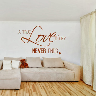87% OFF on DeStudio A True Love Story Never Ends Size Tiny Wall Sticker