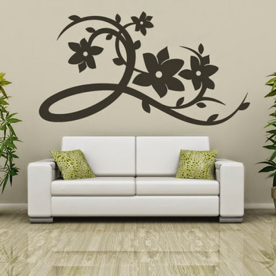 79% OFF on DeStudio Flowers Curls Size Super WALL STICKER Sticker