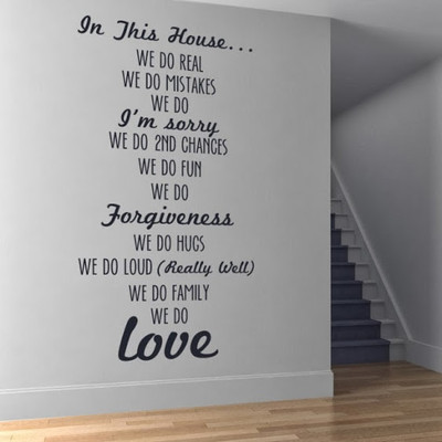 50% OFF on DeStudio DeStudio In This House Wall Stickers Size GIANT WALL STICKER Sticker