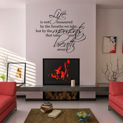 50% OFF on DeStudio DeStudio Life Is Not Measured Wall Stickers Size MEGA WALL STICKER Sticker
