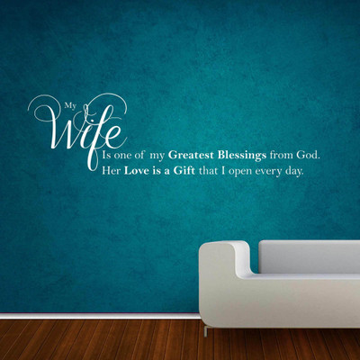 40% OFF on Creative Width Decor My Wife Vinyl Sticker Sticker Pack of 1