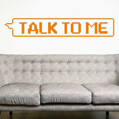 50% OFF on DeStudio Talk To Me Funny Saying Fun Decal Home Wall Sticker Sticker