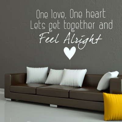 50% OFF on DeStudio DeStudio One Love Bob Marley Wall Stickers Size GIANT WALL STICKER Sticker