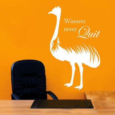 50% OFF on DeStudio DeStudio Winners Never Quit One Wall Stickers Size LARGE WALL STICKER Sticker