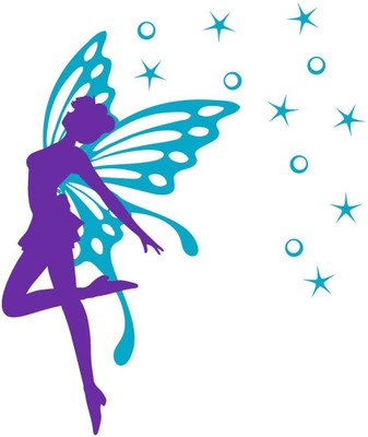 Chipakk Circles & Stars Fairy Wall Decal Medium Pigmented Polyvinyl Films Imported Sticker