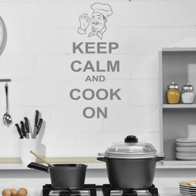 84% OFF on DeStudio DeStudio Keep Calm And Cook Wall Stickers Size JUMBO WALL STICKER Sticker