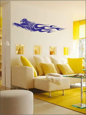 58% OFF on Wall1ders Fire Flying Tiger PVC Vinyl Sticker Sticker Pack of 1
